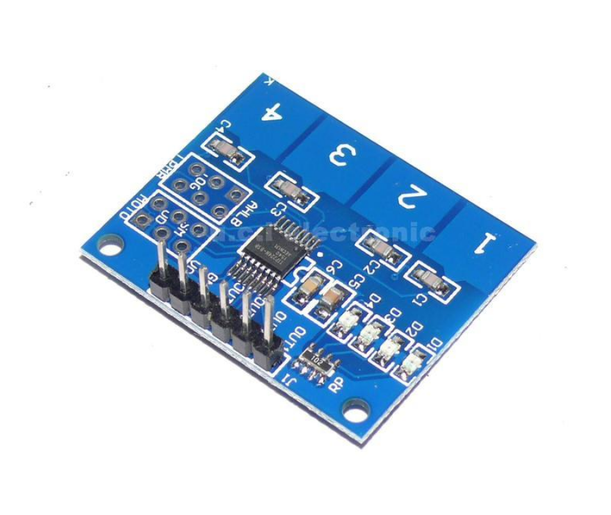 【UCI電子】(2-1) TTP224 4路 數位觸摸感測器 電容式觸控 觸控開關