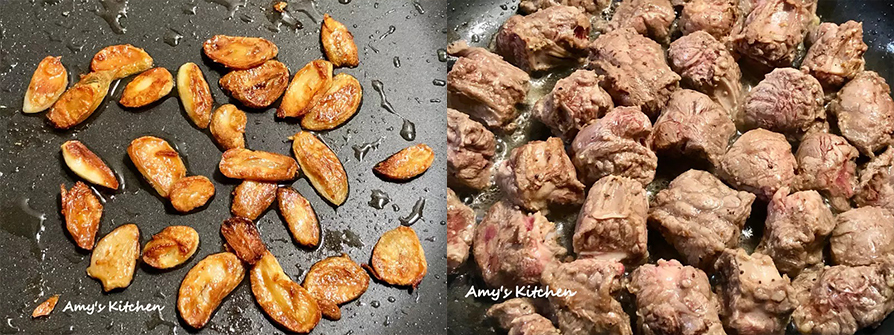 3.小黃瓜洗淨，切掉兩端蒂頭後滾刀切塊