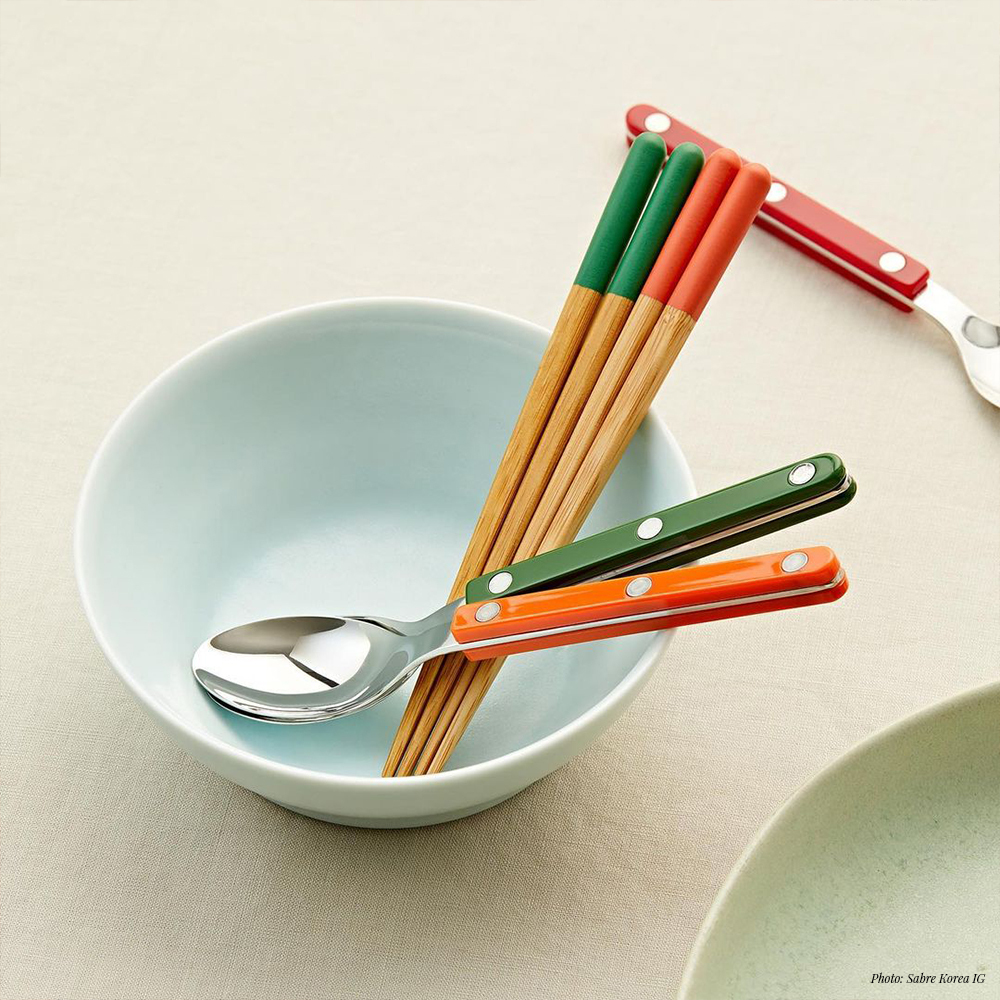 SABRE x Yamachiku 品牌聯合 | 餐具兒童組 - Bistrot 綠色