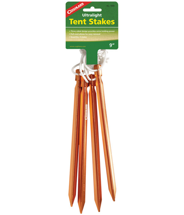 Coghlan's Ultralight Tent Stakes 超輕鋁質營釘｜三向結構設計｜ 露營必備 | 行山遠足