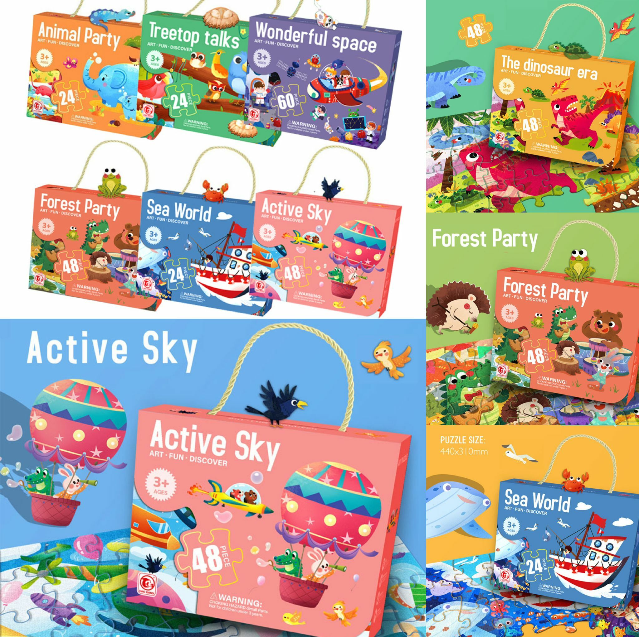 🆕新品DIY動物拼圖禮盒🎁