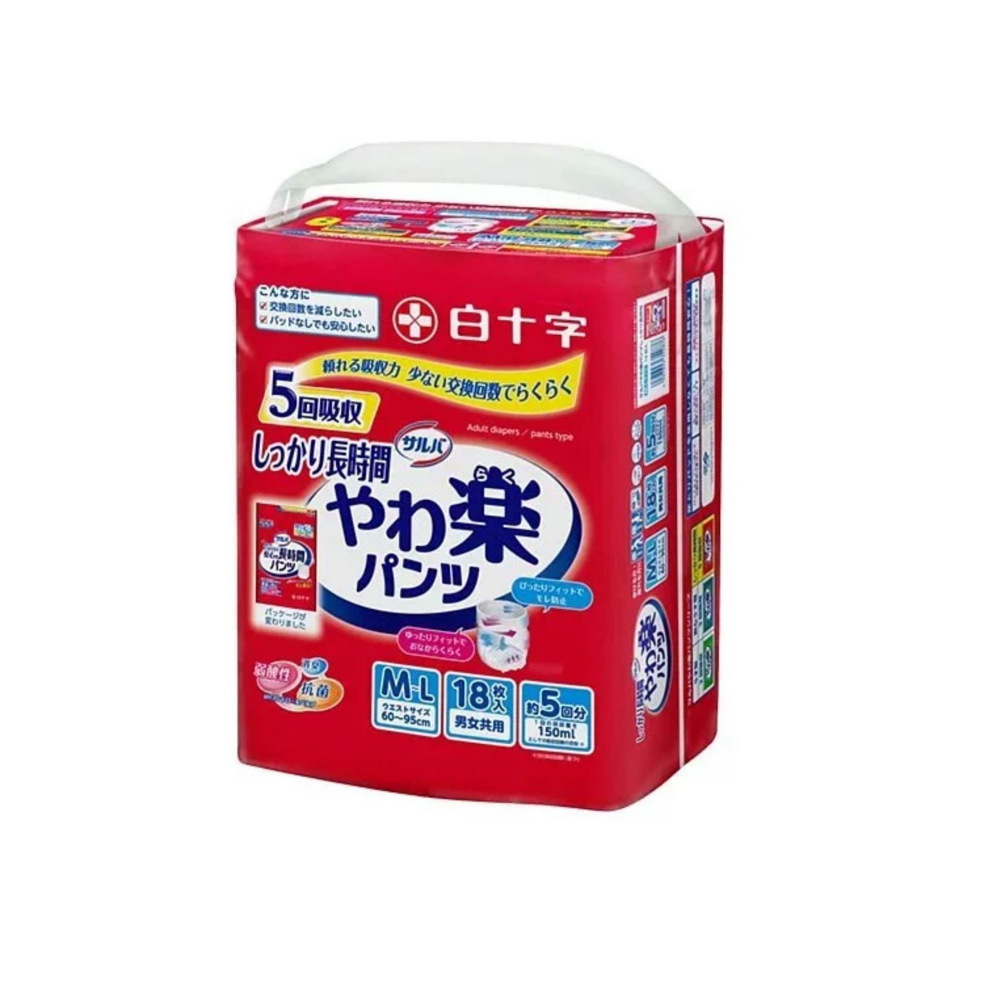 Salva 喜舒樂 - 安全防護型成人紙尿褲 (中) | (原箱3包 x 18片)