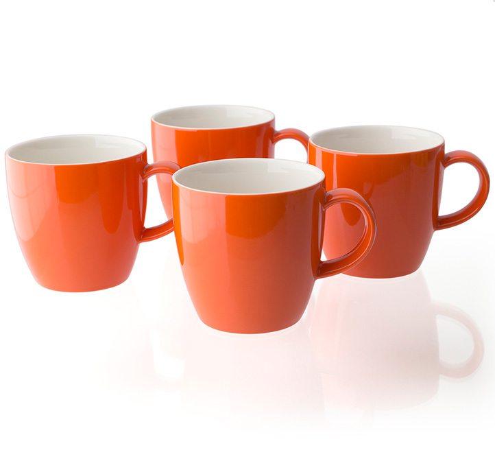 FORLIFE經典圓潤茶杯/咖啡杯單-紅蘿蔔橘