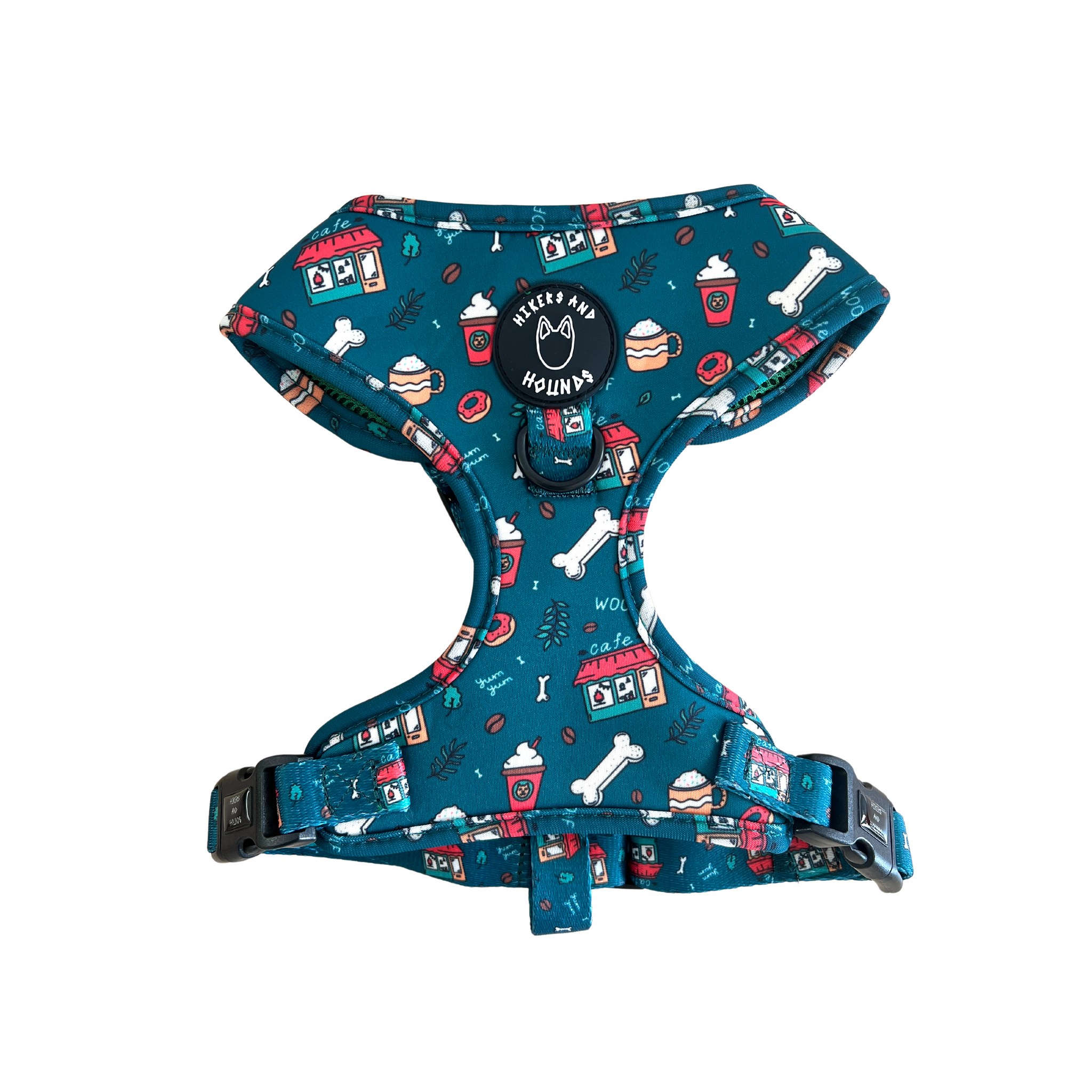 HIKERS AND HOUNDS Harness 可調式胸帶 咖啡店．XXS~L