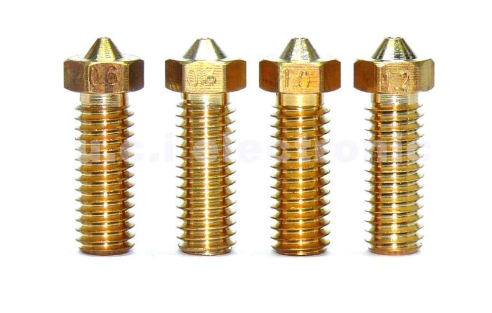 【UCI電子】(C-5-17) 全金屬黃銅E3D噴嘴大流量大口徑加長火山口噴嘴噴頭銅嘴 21MM