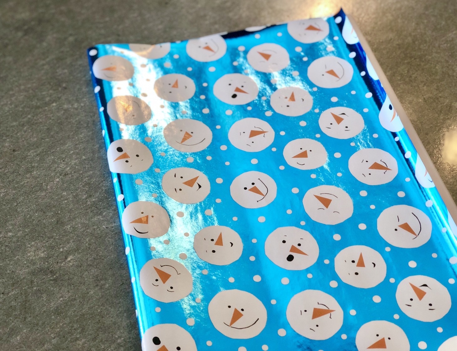 發亮的雪人 /金箔紙/瑞士包裝紙