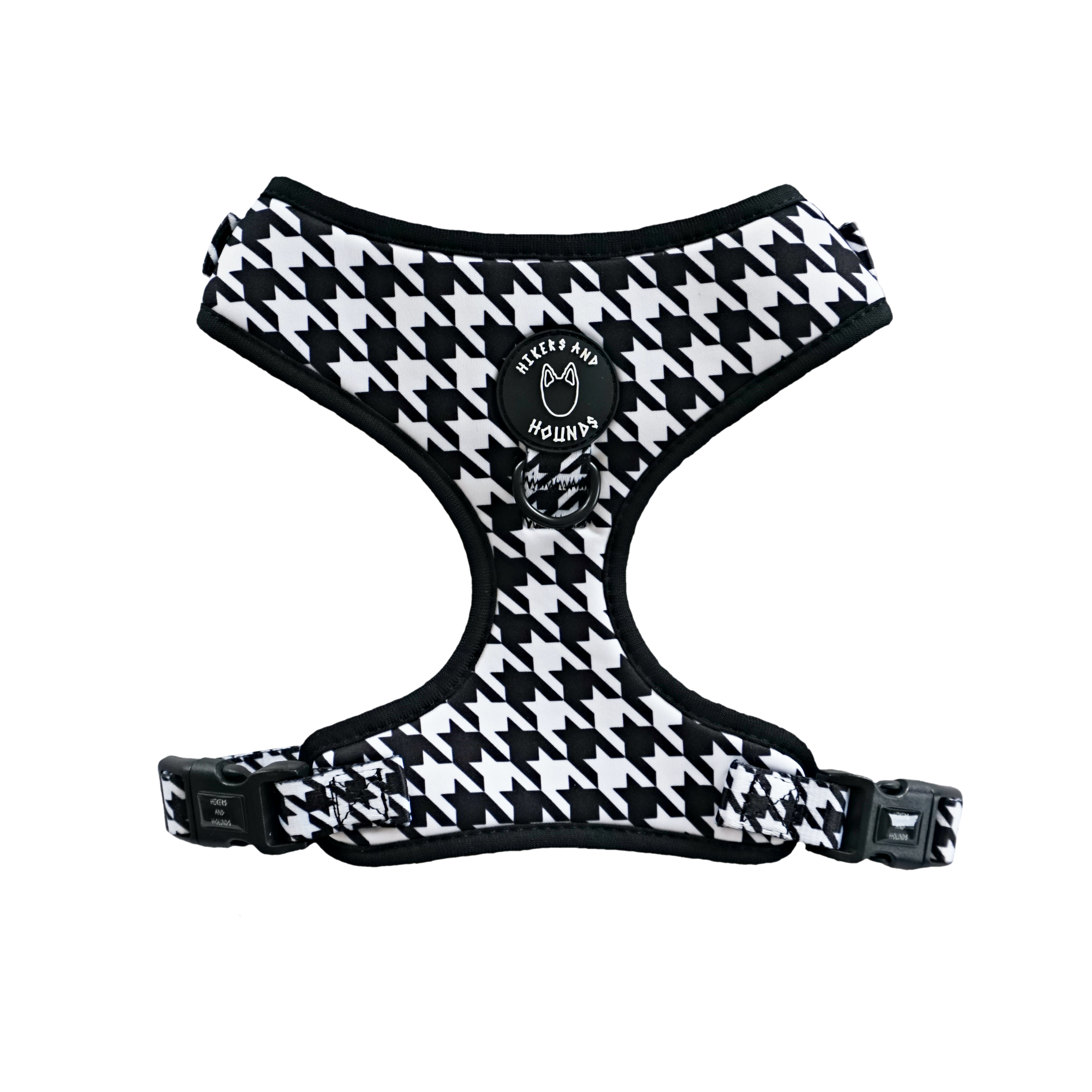 HIKERS AND HOUNDS Harness 可調式胸帶 黑白格．XXS~L