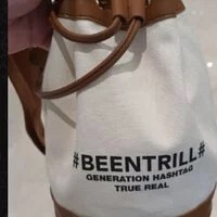 [S] BEENTRILL CANVAS 2WAY BUCKET BAG,IVORY, BA221BG004-IV (SBT25)
