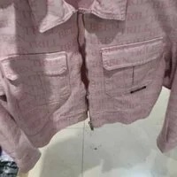 [S] BEENTRILL MONOGRAM FEMALE CROPPED JACKET,PINK, BA221JK501-PK (SBT26)