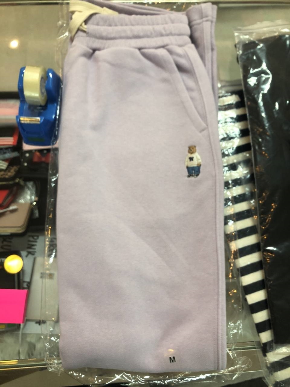 [S] WHO.A.U STEVE TRACK PANTS, LIGHT PURPLE, WHTMC2338F76 (SWAU21)
