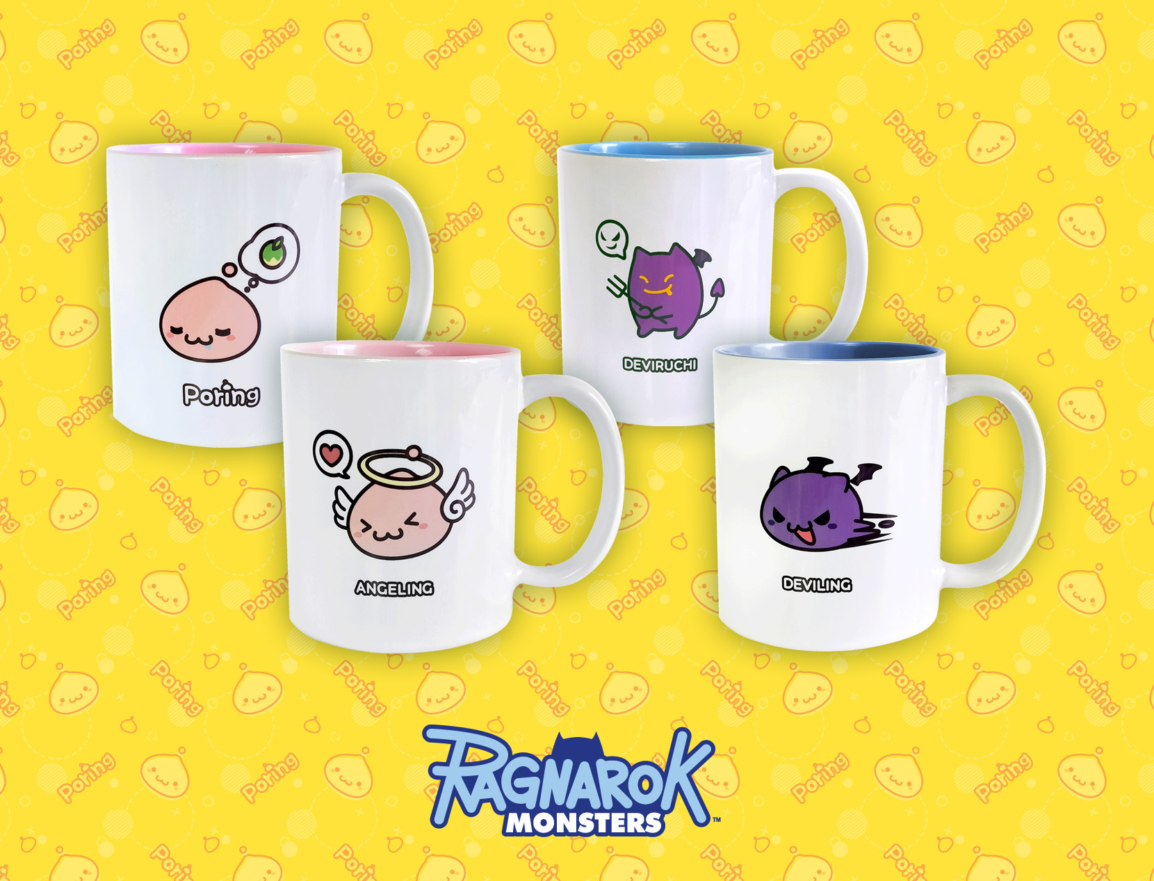 《RO仙境傳說》馬克杯（波利/天使波利/惡魔波利/小惡魔）