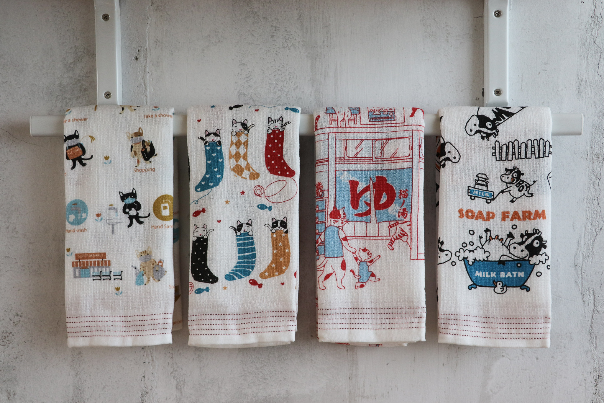 日本 kontex Nunogoyomi 多用途 純棉輕薄長巾 毛巾