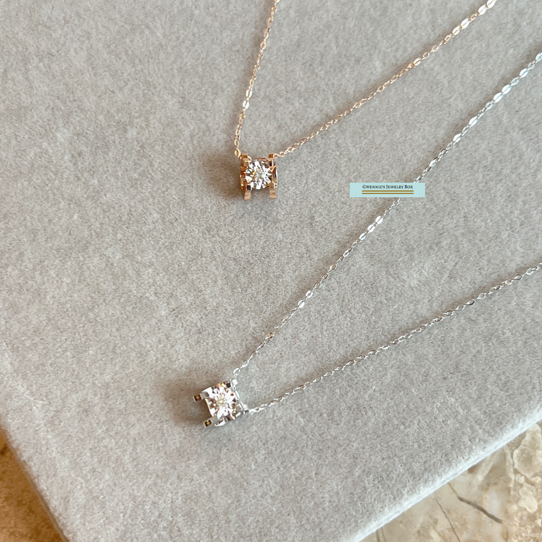 Hug擁抱-真鑽項鍊