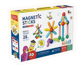 STEM 立體磁力棒拼裝積木磁力棒64pcs S3045