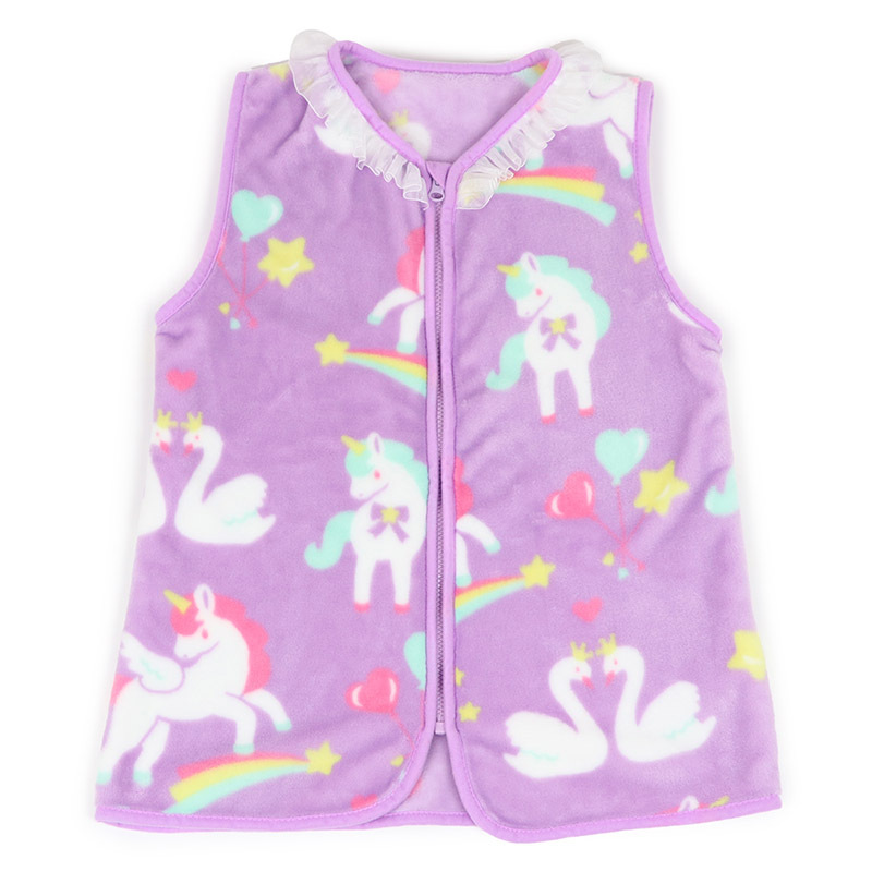 日本Usamomo萌兔桃桃-絨毛背心-獨角獸 ( 100~120CM / 120~140CM )