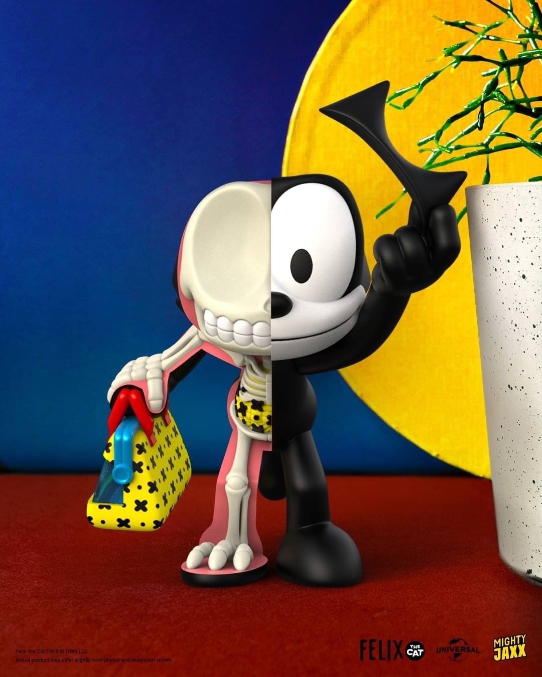 MIGHTY JAXX XXRAY+ FELIX THE CAT FIGURE 菲力貓 半剖 公仔