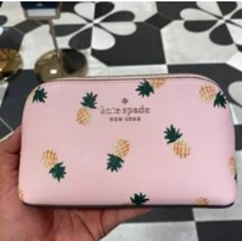 [S] KATE SPADE STACI PINEAPPLES PRINTED SMALL BAG,PINK MULTI, K7220-650 (SKS172)