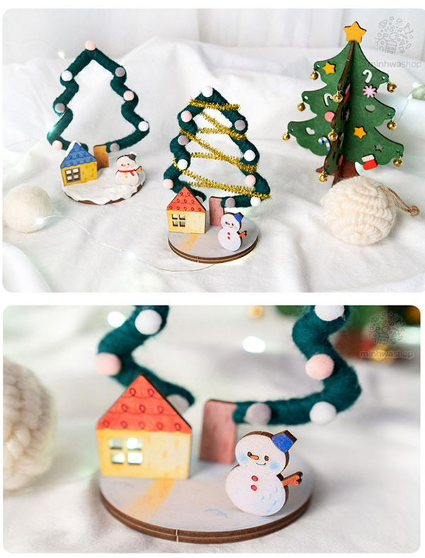 耶誕節DIY韓國羊毛耶誕樹製作材料包 YMS20210