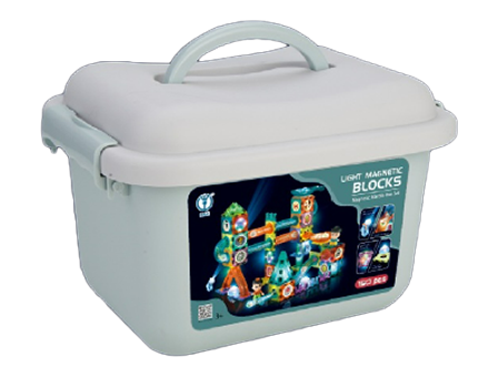 現貨區 STEM 磁力片燈光滾珠軌道積木150pcs S5609