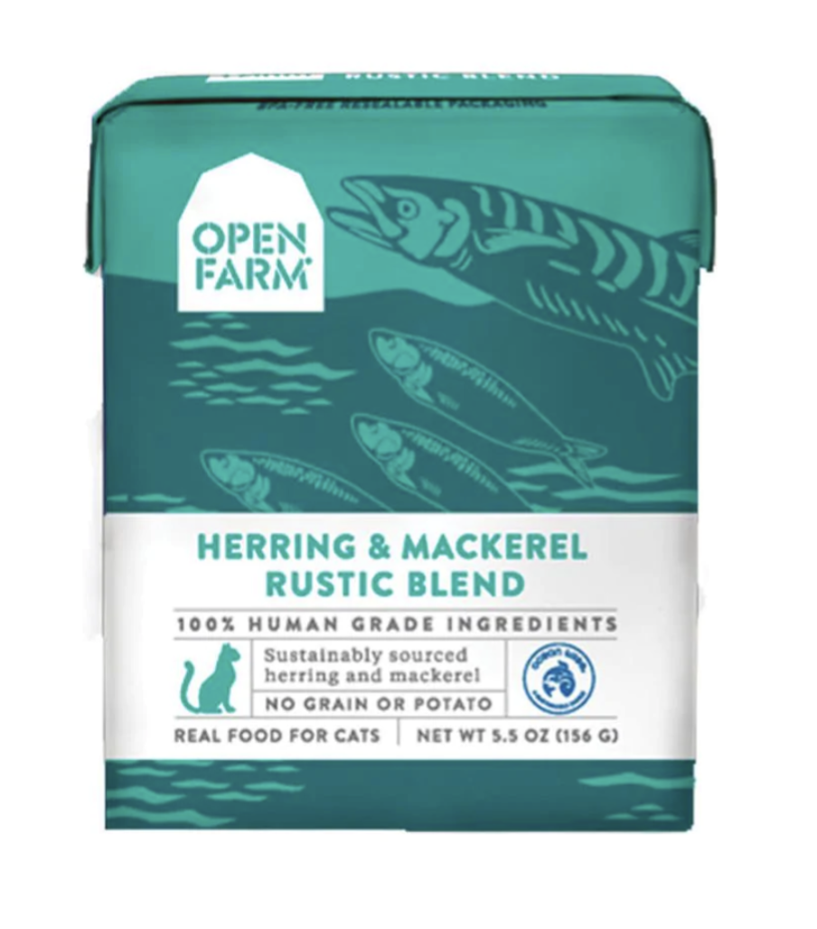 OPEN FARM 鯡魚及鯖魚貓濕糧包 5.5OZ