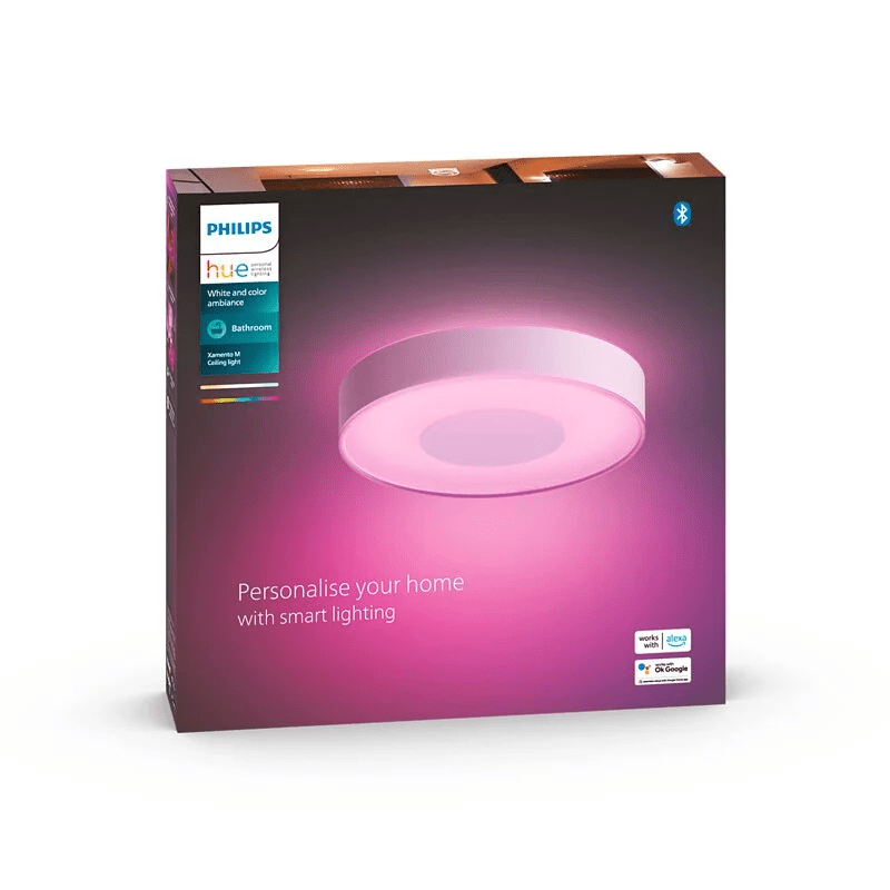 【夏季8折優惠！】Philips 41168 Hue Xamento L 彩光吸頂燈 白色 IP44 (藍牙版)