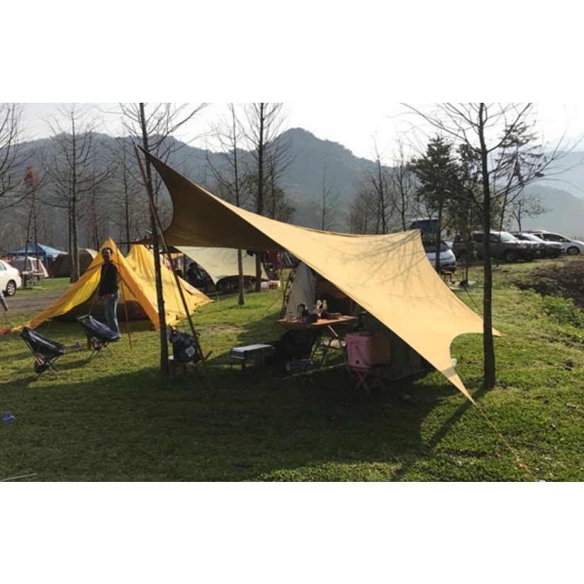 TiiTENT Hexa 棉感六角蝶形天幕 570*670 天幕 蝶形天幕 戶外 野餐 露營