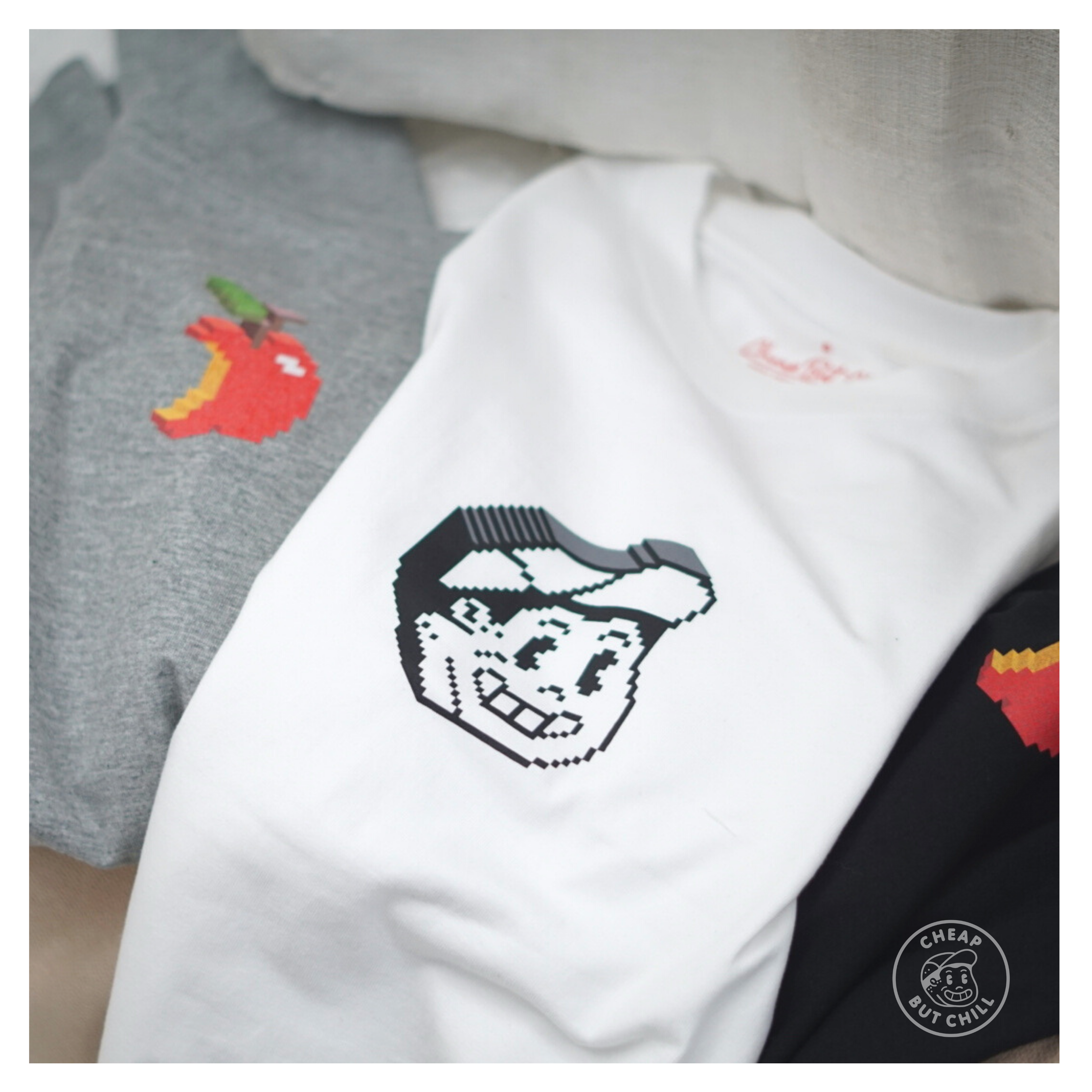 RE-STOCK!! ❞ CheapbutChill Pixelart Logo Tee