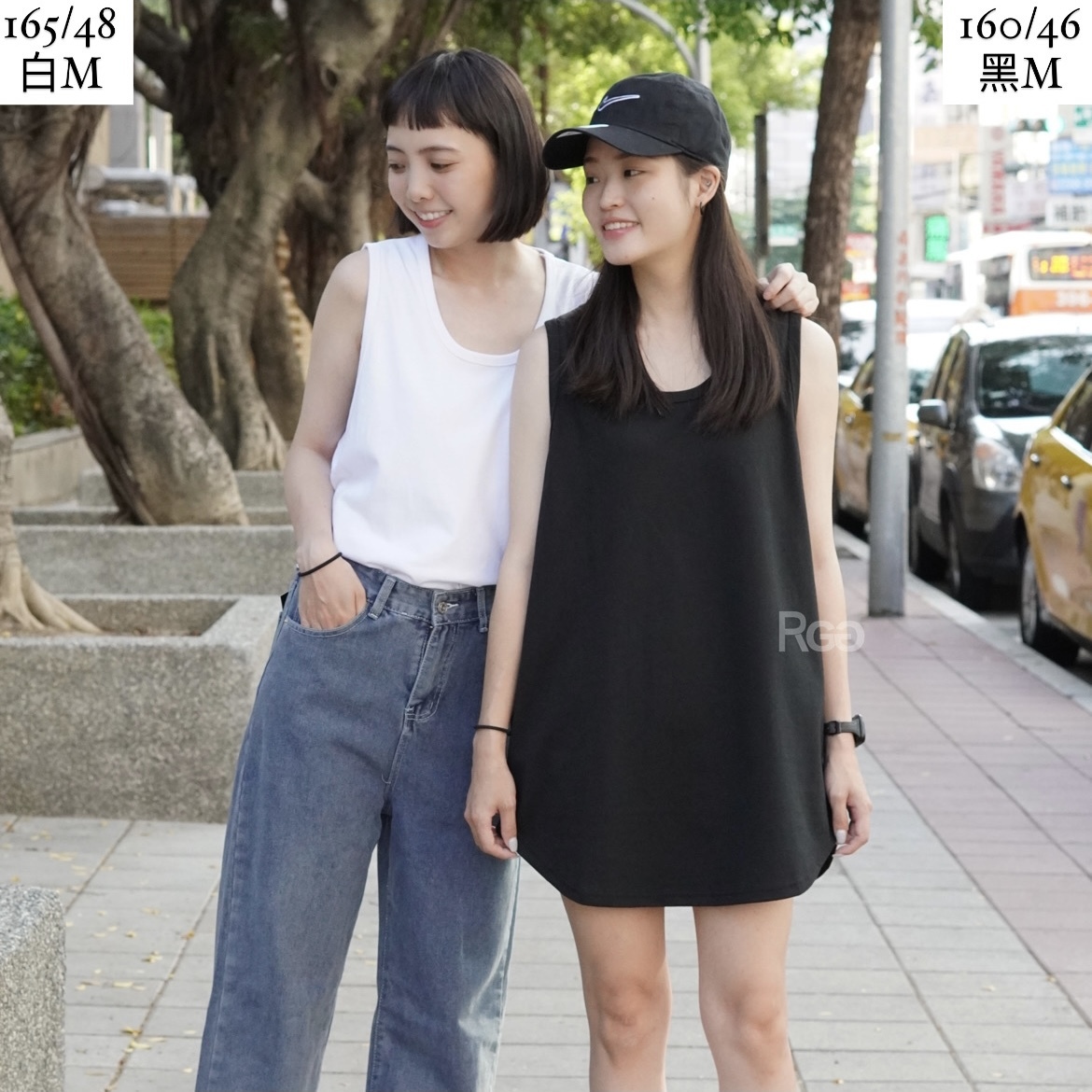 #22111 台灣製 16支純棉 7.3 OZ 重磅 圓弧背心