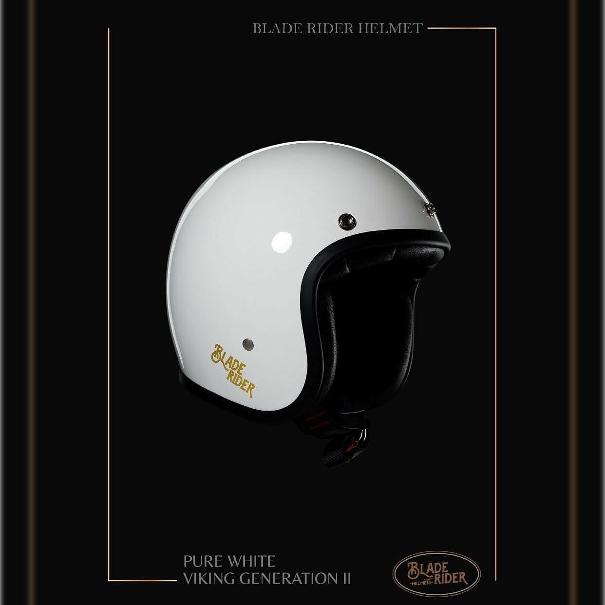 BLADE RIDER VIKINGS 二代 WHITE 白色 復古帽 3/4罩