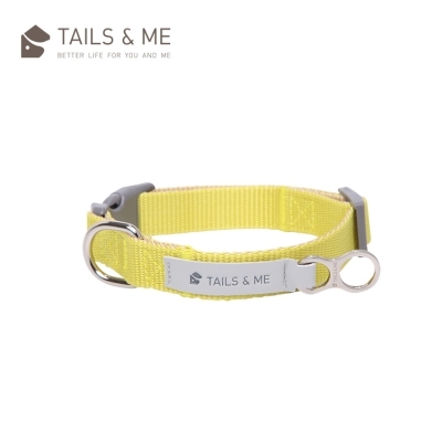 Tails&Me 尼龍頸圈 - 檸黃卡其