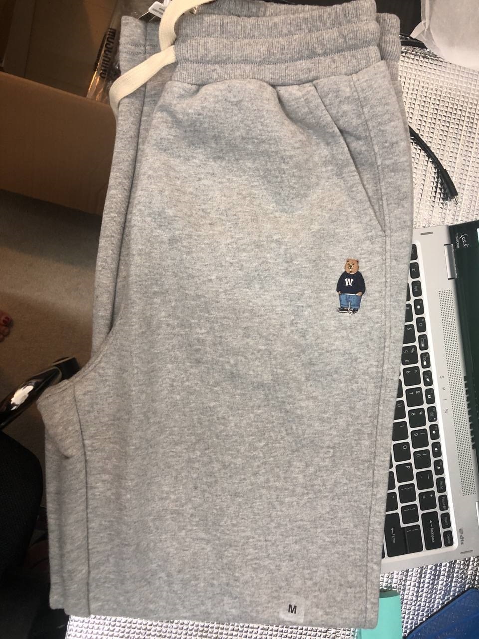 [S] WHO.A.U STEVE TRACK PANTS, LIGHT GREY, WHTMC2338F01 (SWAU22)