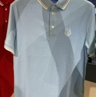 [S] ARMANI EXCHANGE POLO SHIRT,LIGHT BLUE, 7V1FR6 1JWDZ-0710, FINAL SALE (SAX36)