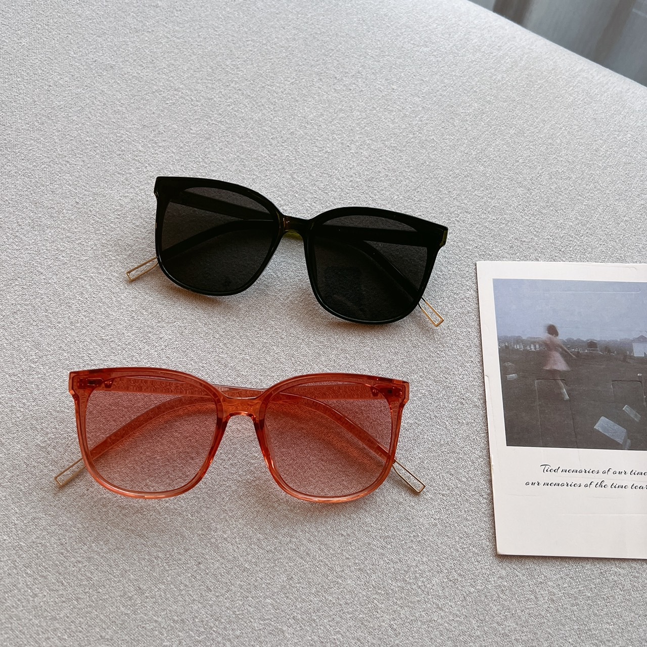 S1101963金屬腳墨鏡/二色