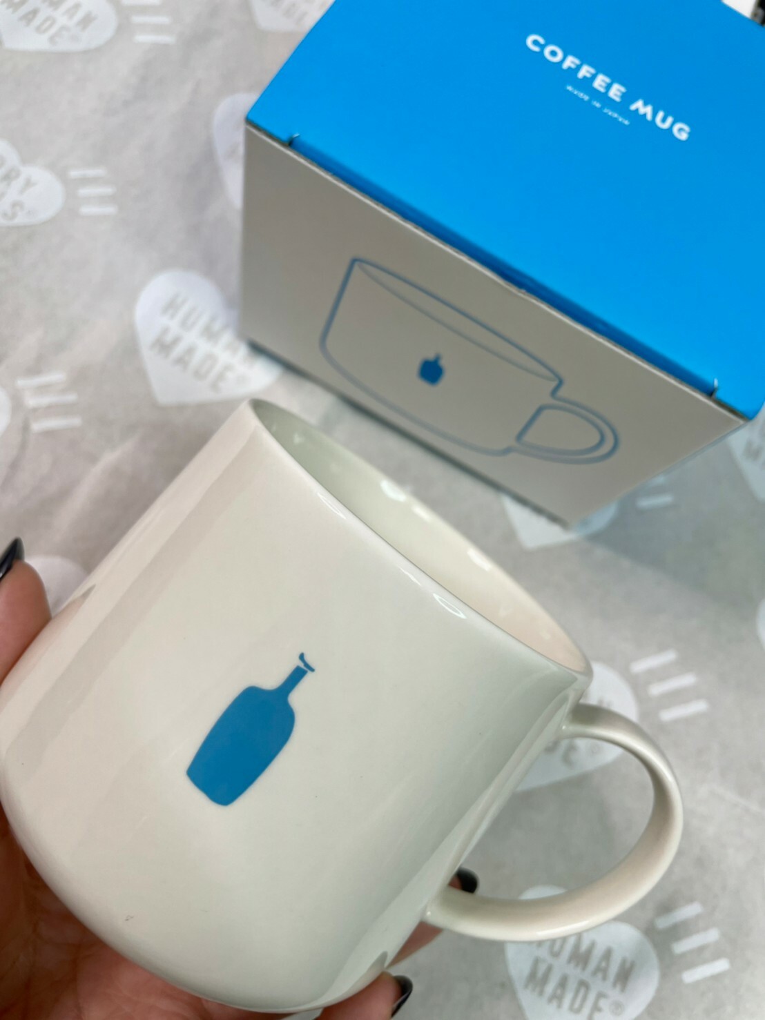 HUMAN MADE 藍瓶 米色 馬克杯 咖啡杯