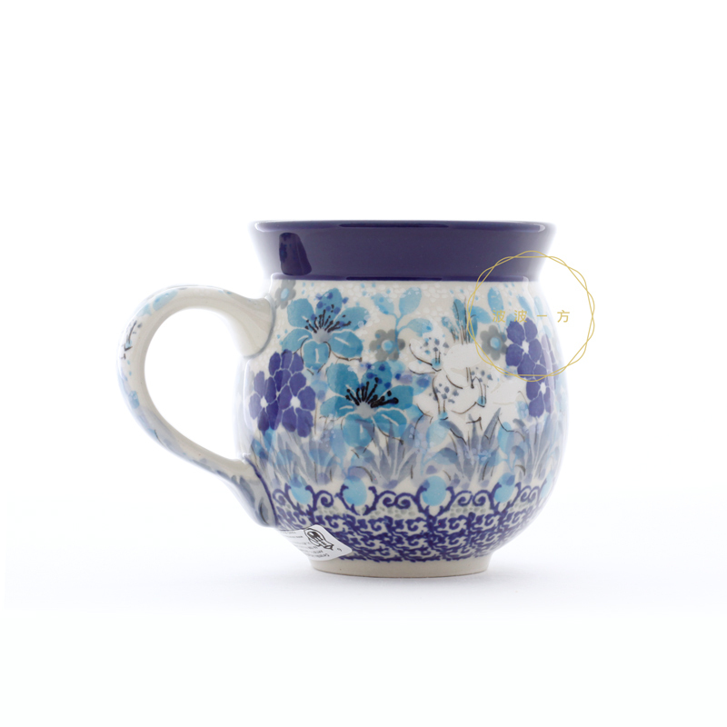 胖胖杯-中-350ml-藍色蜻蜓花園