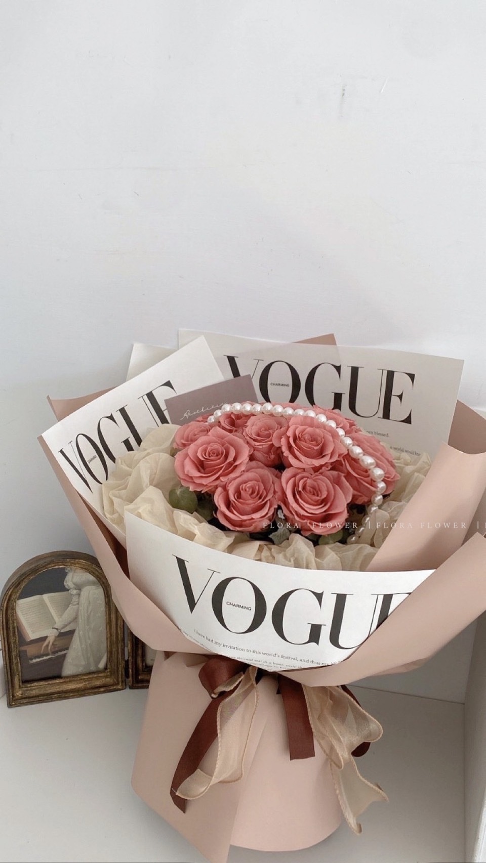 卡布珍珠雲朵永生花束- 小姐姐最愛