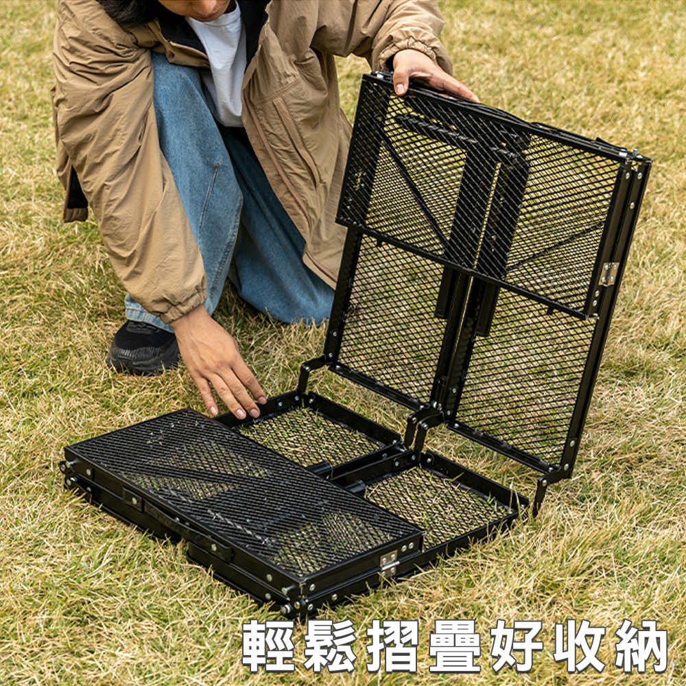 【KZM】兩用燒烤鋼網圍爐桌