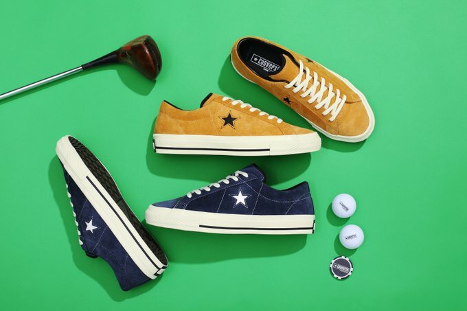 CONVERSE ONE STAR GF SUEDE NAVY/ YELLOW Japan Limited