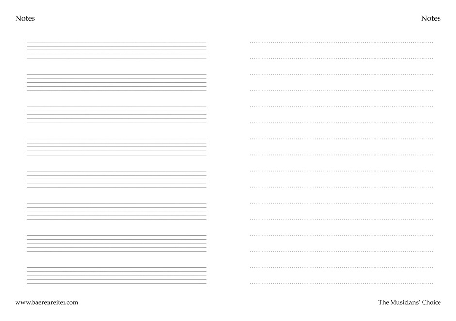 【Bärenreiter】音樂人的五線譜筆記本 - 莫札特紅色（小）