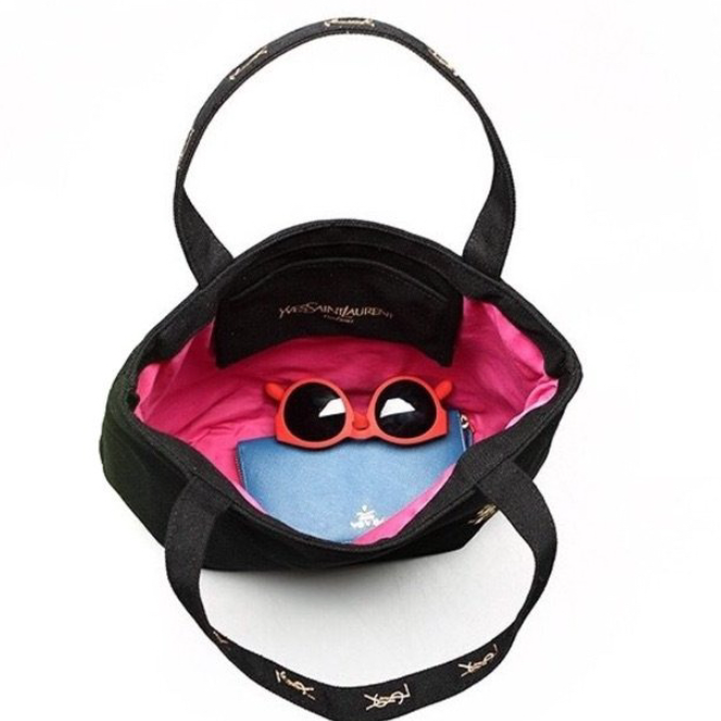 VH-2784 日本雜誌附錄YSL金色刺繡袋