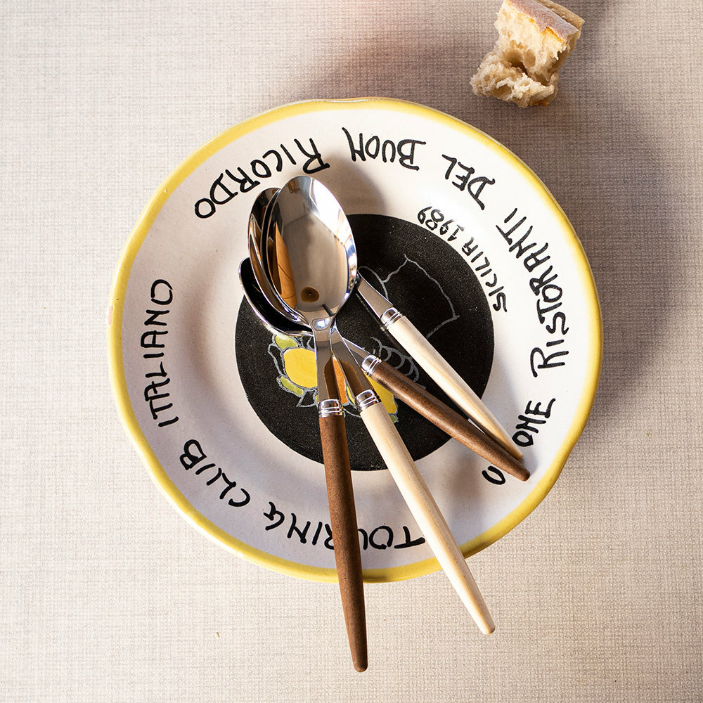 SABRE | Jonc 法風畫家系列 | 點心/蛋糕叉&nbsp;| 亮面 | 深色木