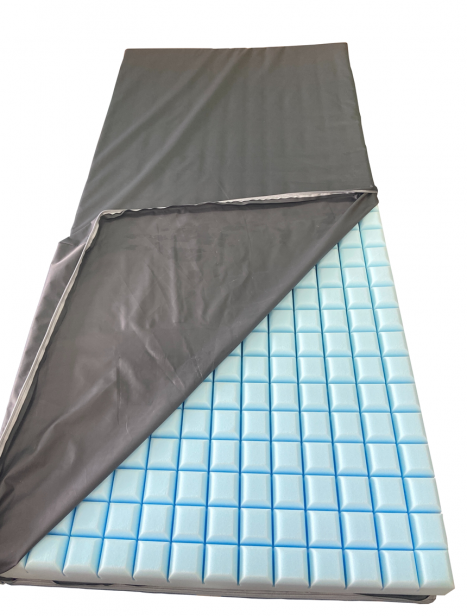 4吋海綿減壓床墊 (方格切割| 透氣防壓瘡)