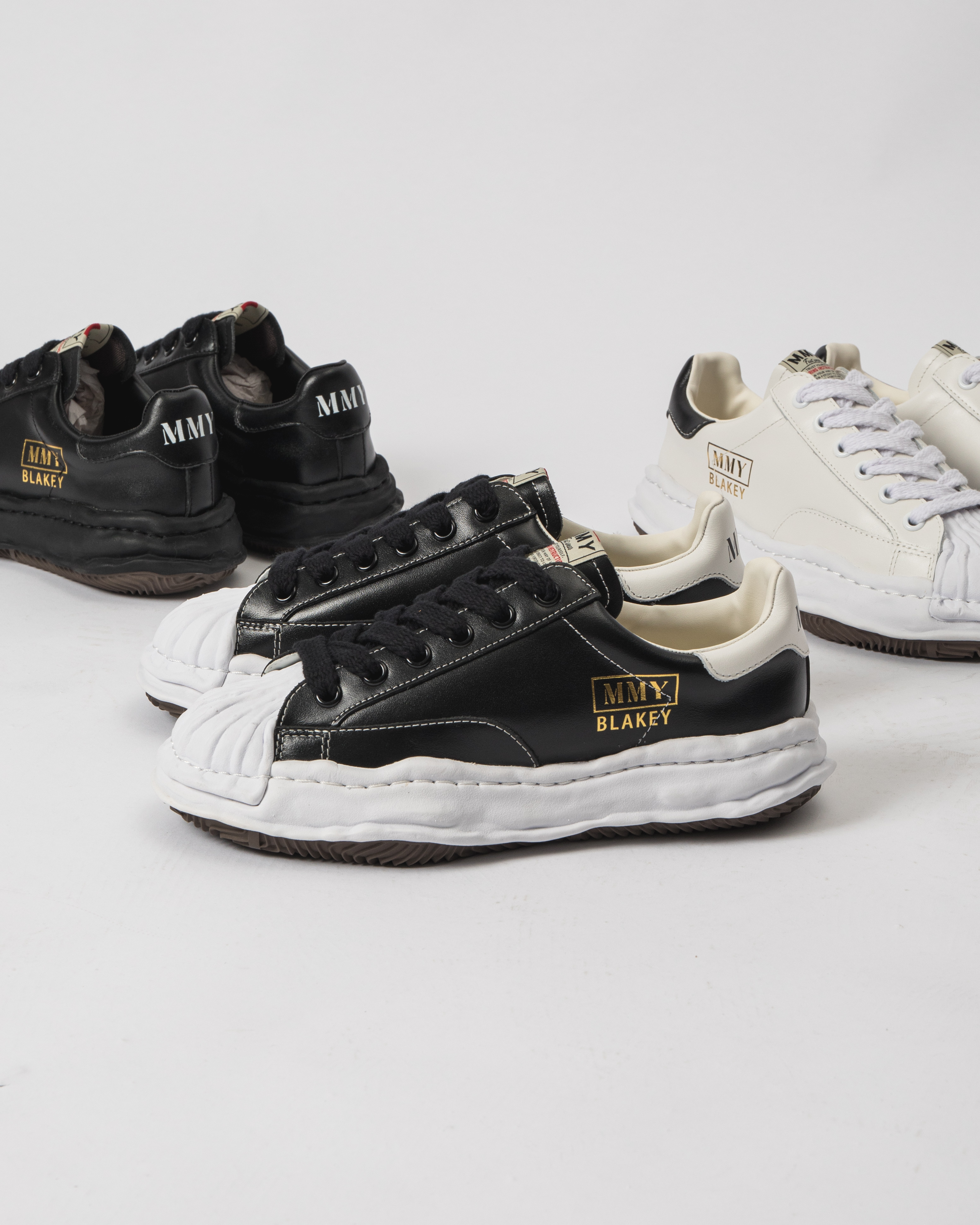 [現貨] MIHARA YASUHIRO Blakey Leather Low-top Sneaker Black A06FW702