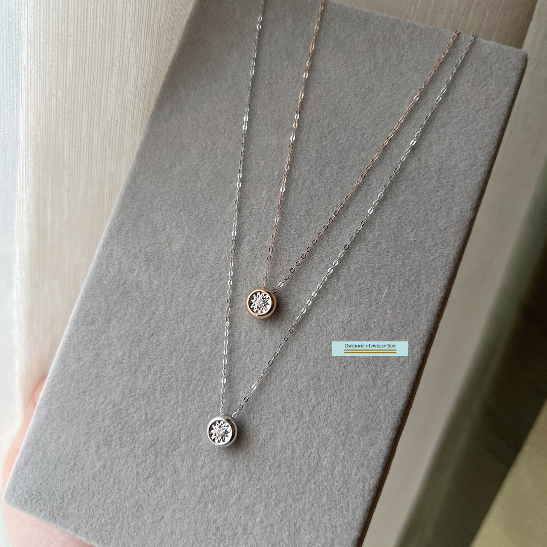 Bubble泡泡-真鑽項鍊