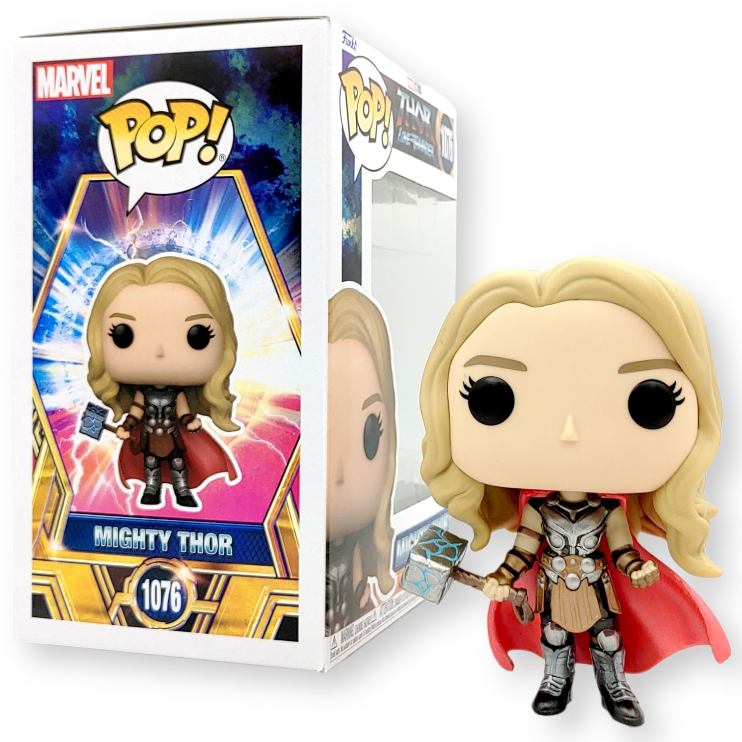 FUNKO POP<雷神奇俠4:愛與雷霆>神威雷神(無面具)-NO.1076