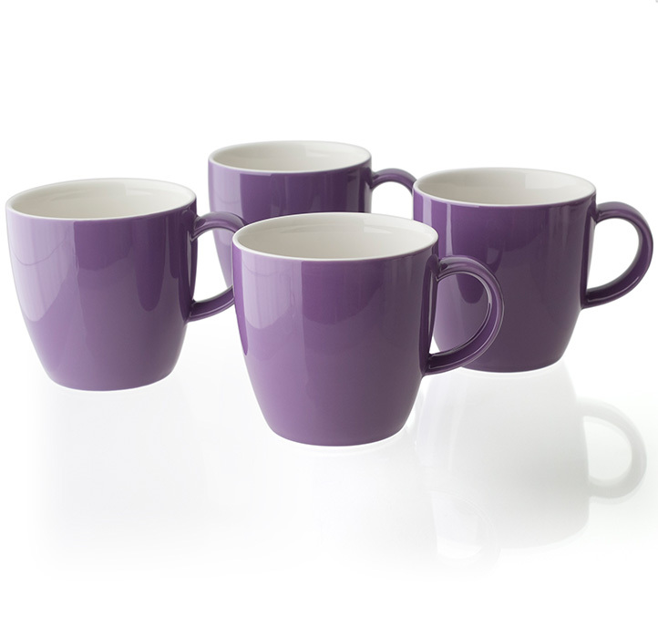 FORLIFE經典圓潤茶杯/咖啡杯單-紫