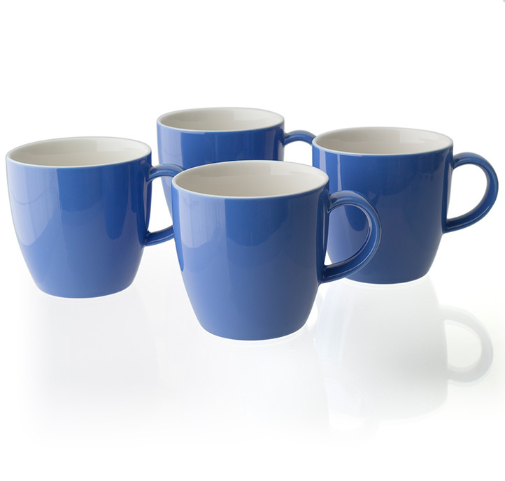 FORLIFE經典圓潤茶杯/咖啡杯單-藍