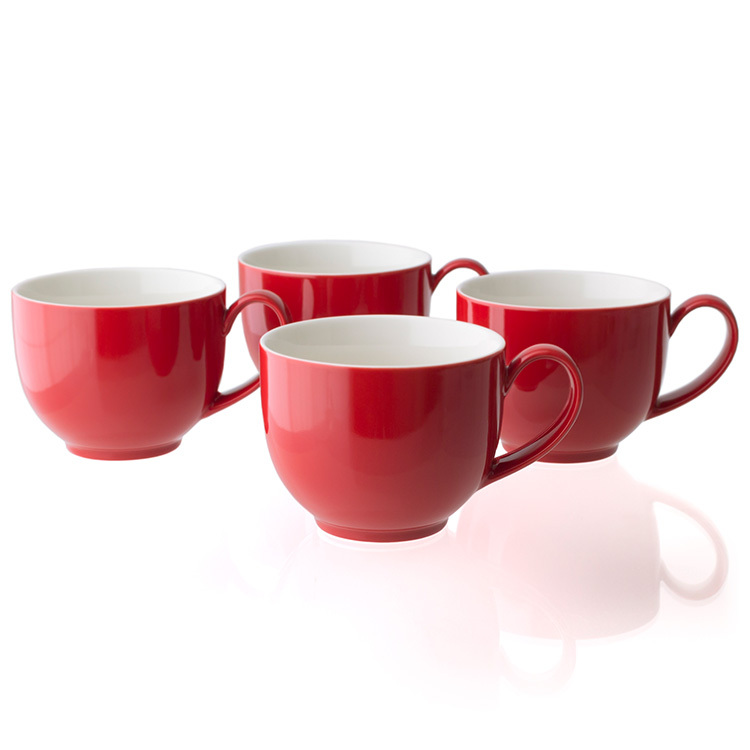 FORLIFE Q系列陶瓷茶杯/咖啡杯-紅