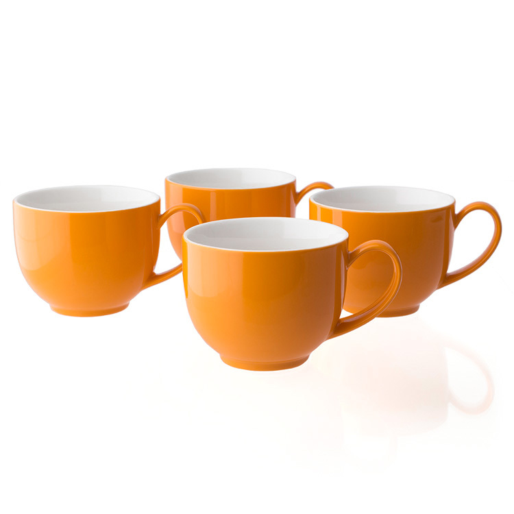 FORLIFE Q系列陶瓷茶杯/咖啡杯-黃