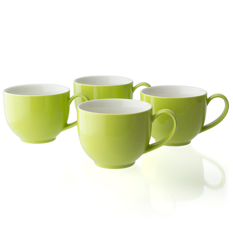 FORLIFE Q系列陶瓷茶杯/咖啡杯-萊姆綠
